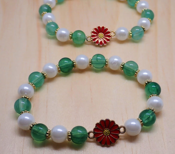 Beaded flower Bracelet