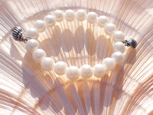 Seashell dainty Charm Beaded Bracelet