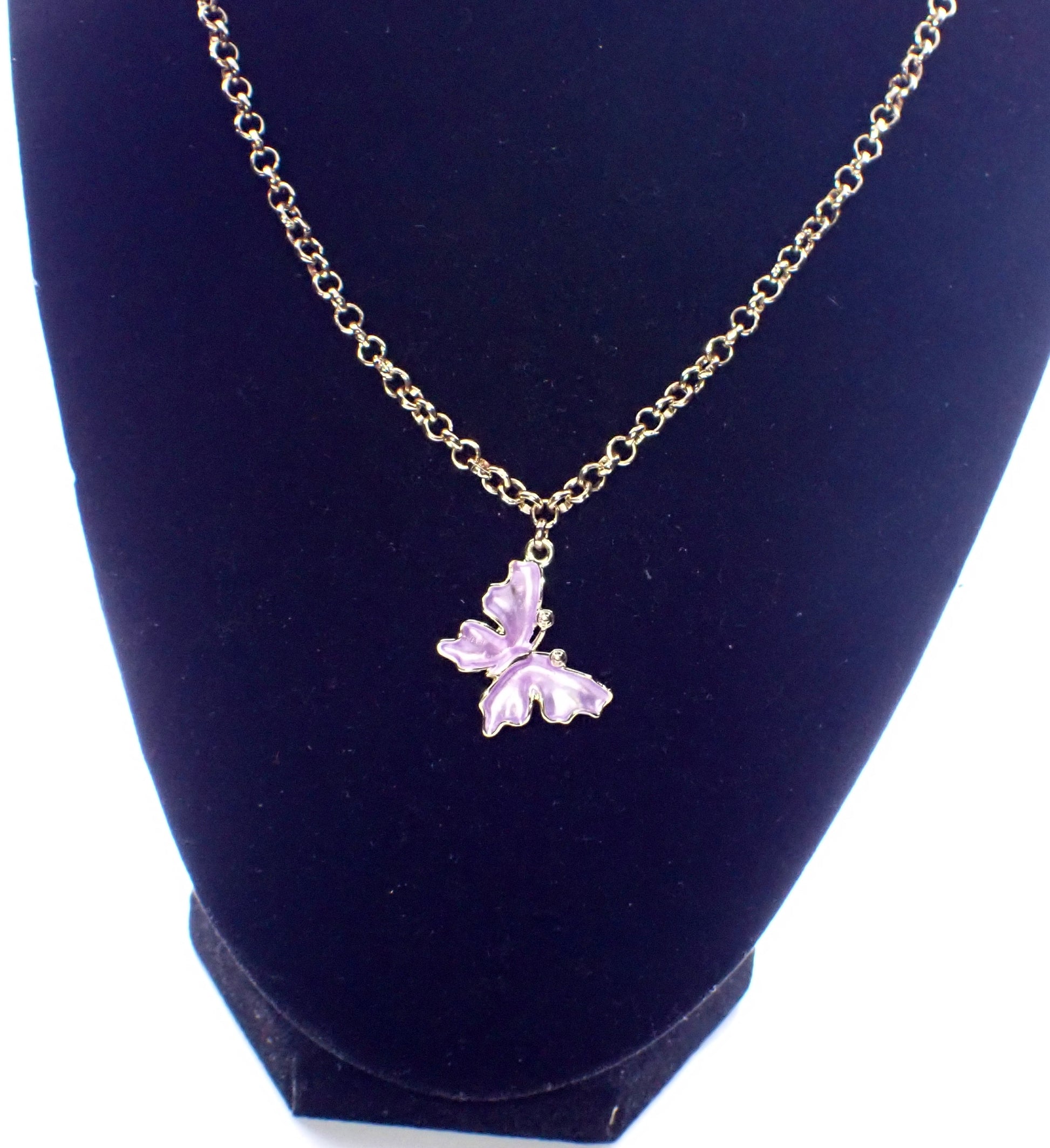 Butterfly Charm Choker Necklace