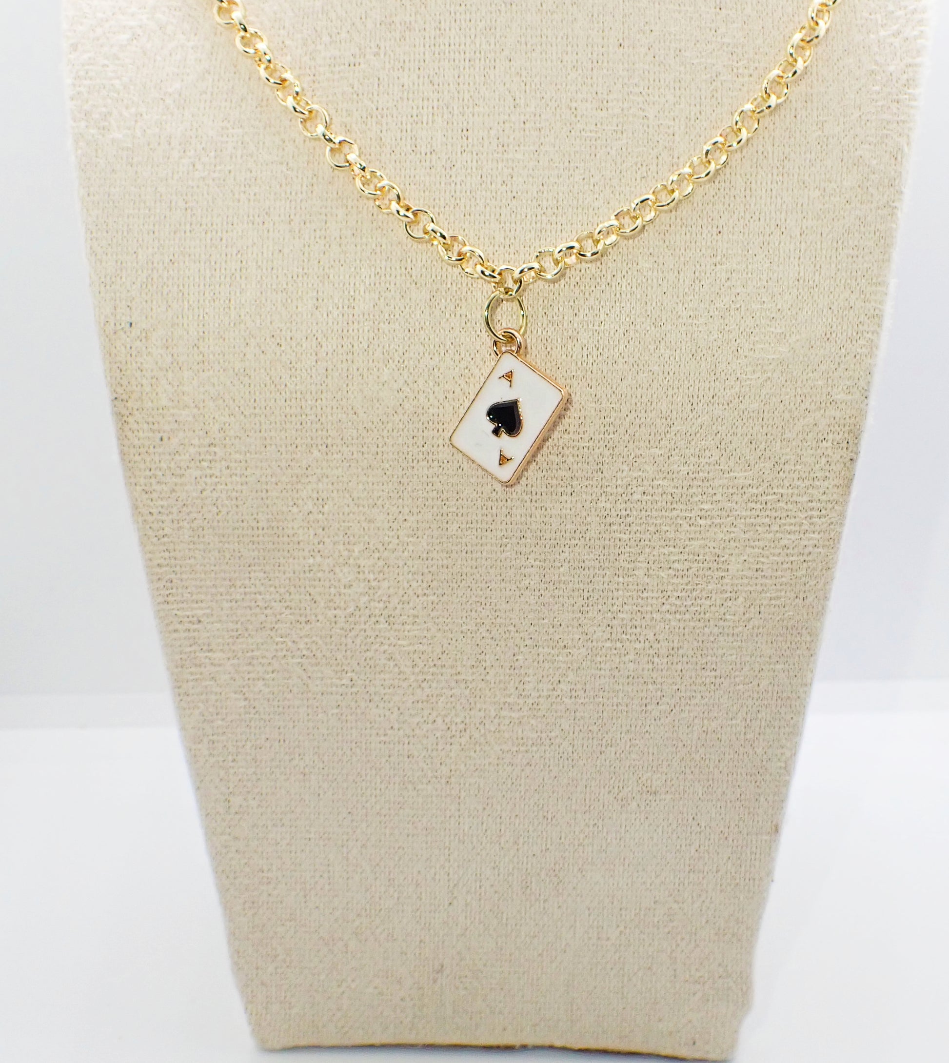 Playing Cards Charm Necklace