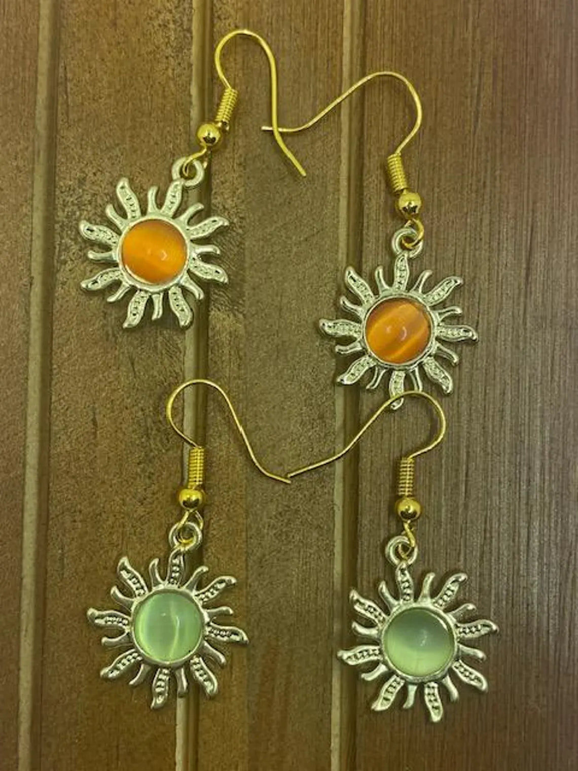 Opal Sun Earrings