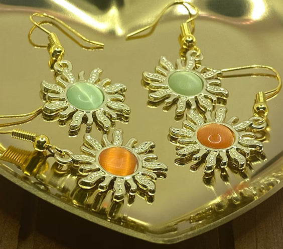 Opal Sun Earrings