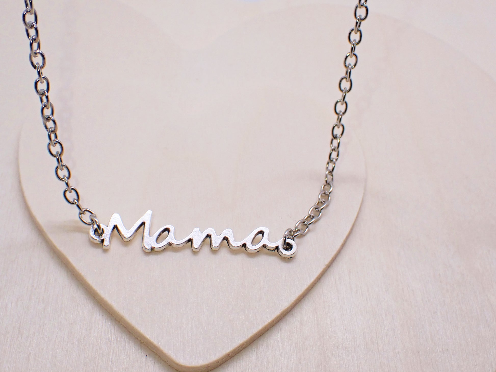 Mama Silver Necklace