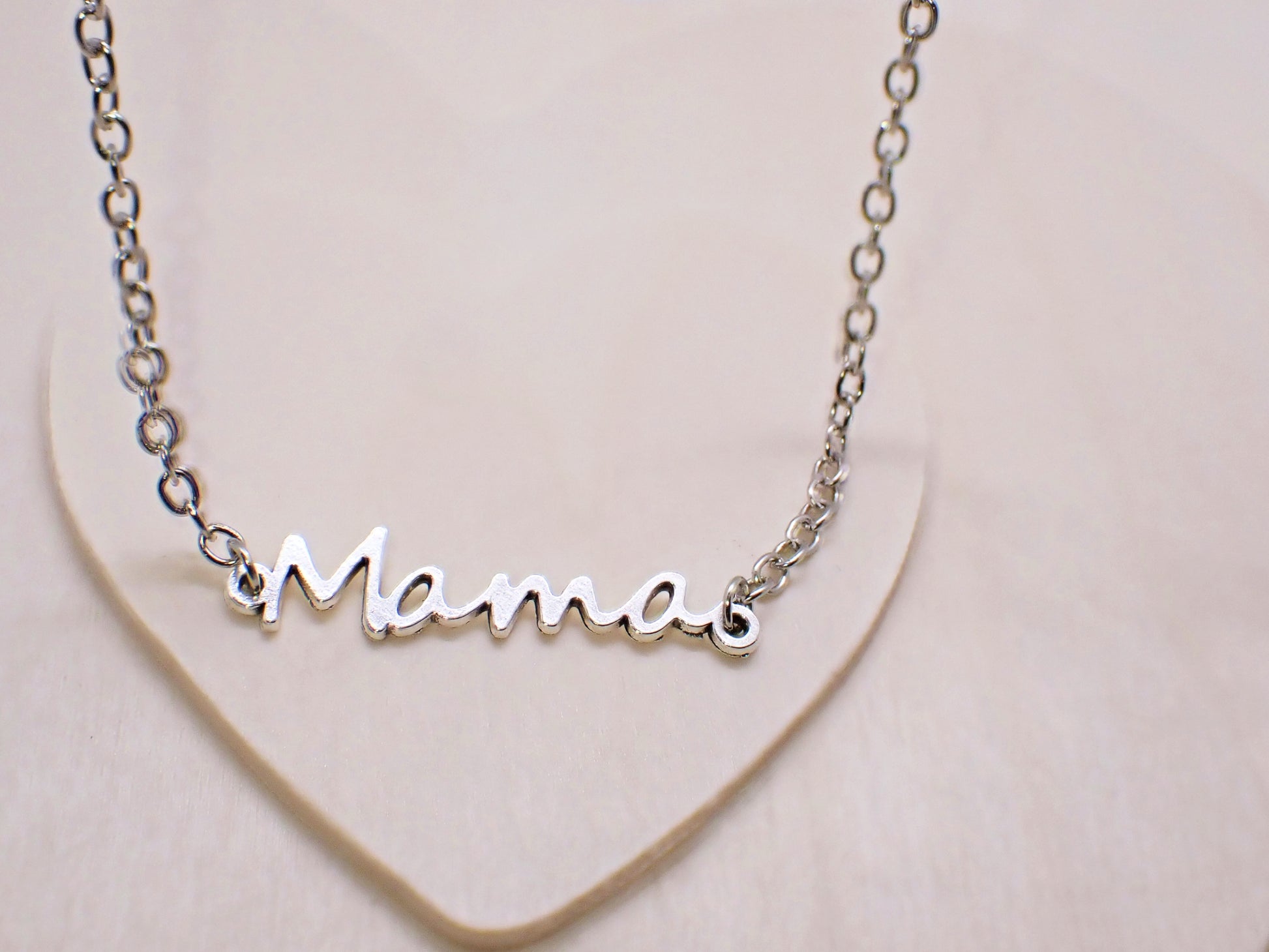 Mama Silver Necklace