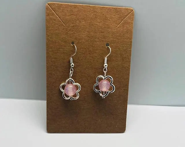 Glitter Statement Necklace & Earrings Set