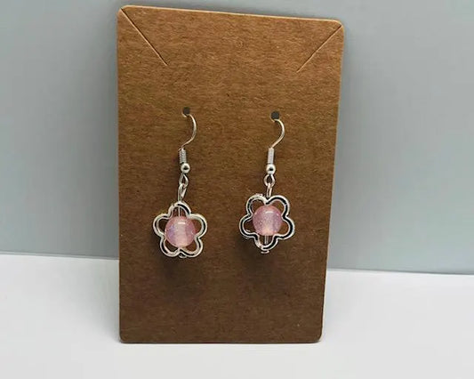 Glitter Statement Necklace & Earrings Set