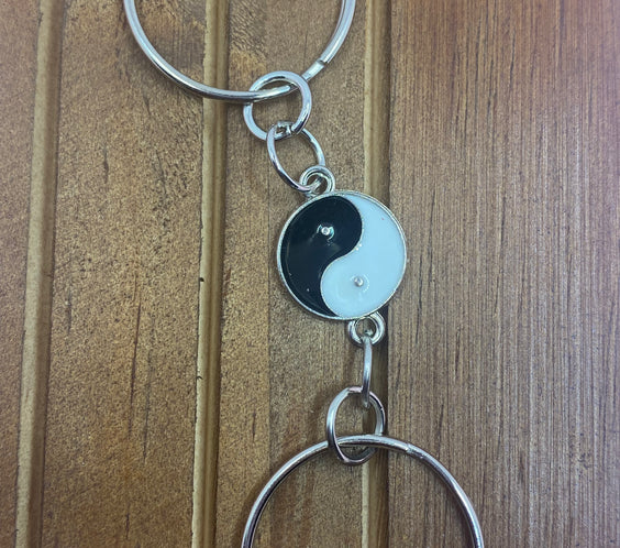 Yin and Yang theme keychain