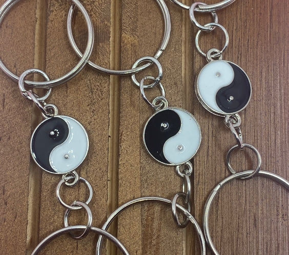 Yin and Yang theme keychain