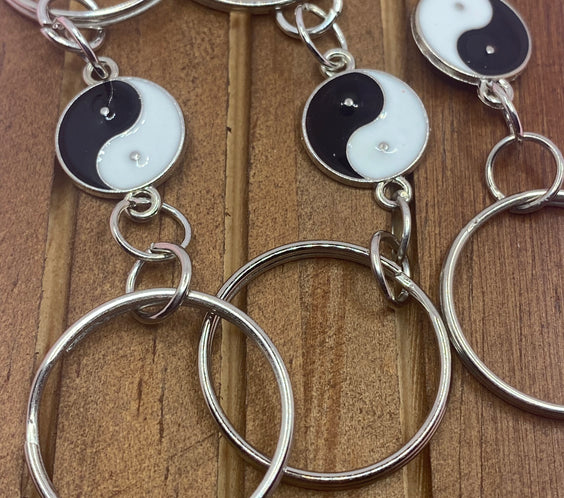 Yin and Yang theme keychain