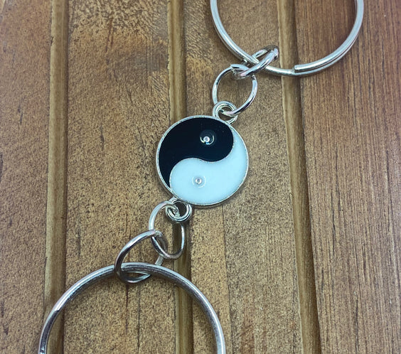 Yin and Yang theme keychain