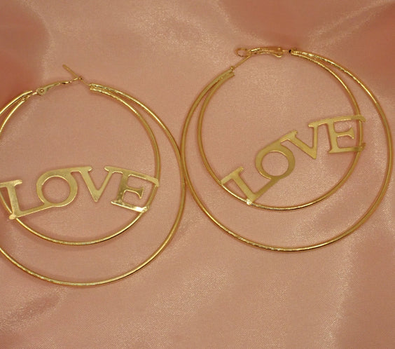 Love Hoop Earrings