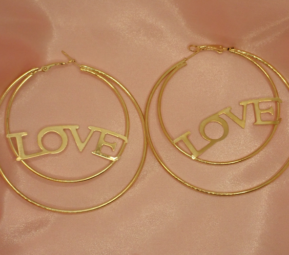 Love Hoop Earrings